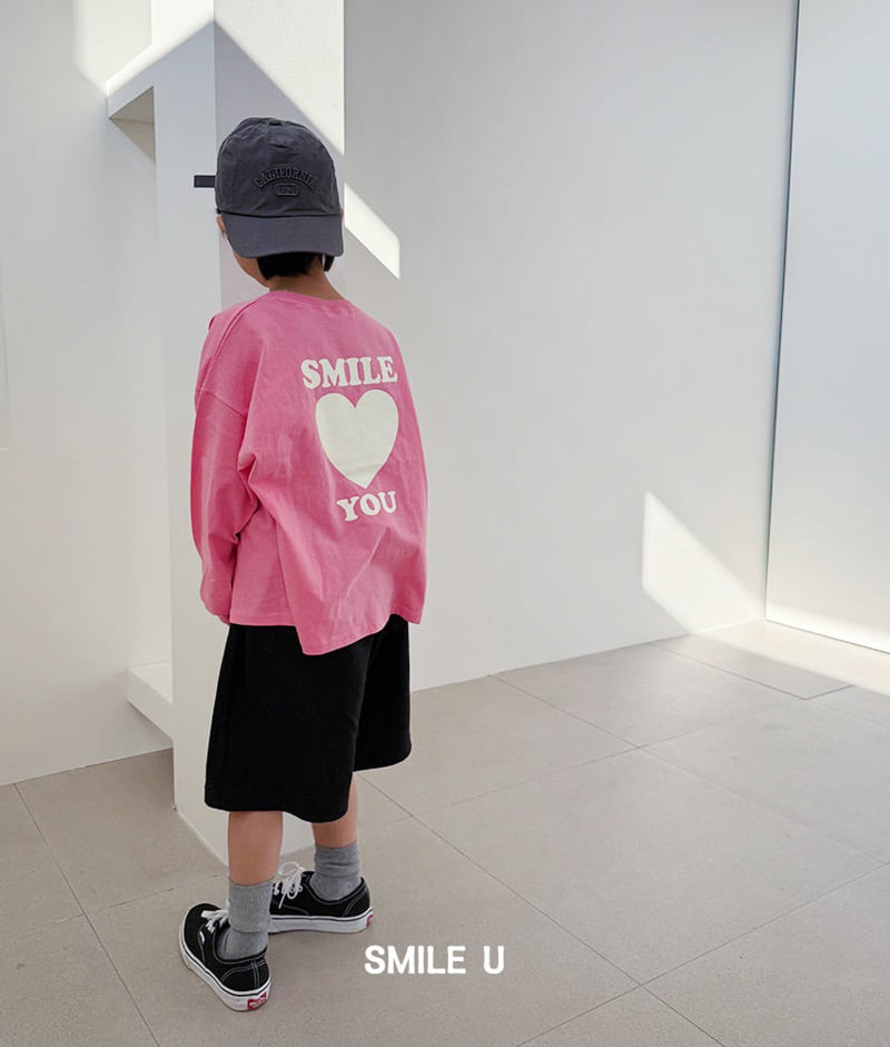 Smile U - Korean Children Fashion - #kidzfashiontrend - Heart Tee - 8