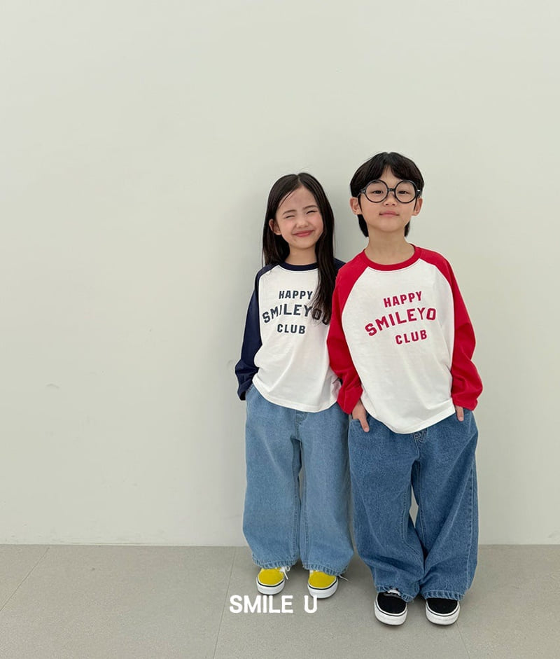 Smile U - Korean Children Fashion - #kidzfashiontrend - Happy Raglan Tee - 7