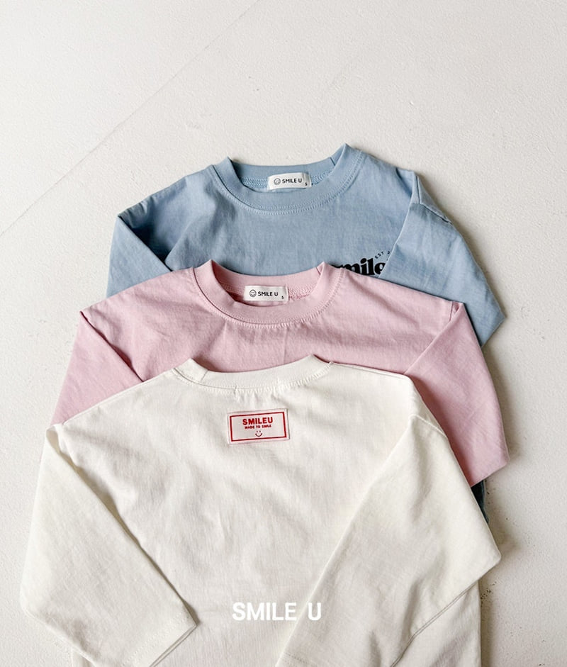 Smile U - Korean Children Fashion - #littlefashionista - Logo Tee - 11