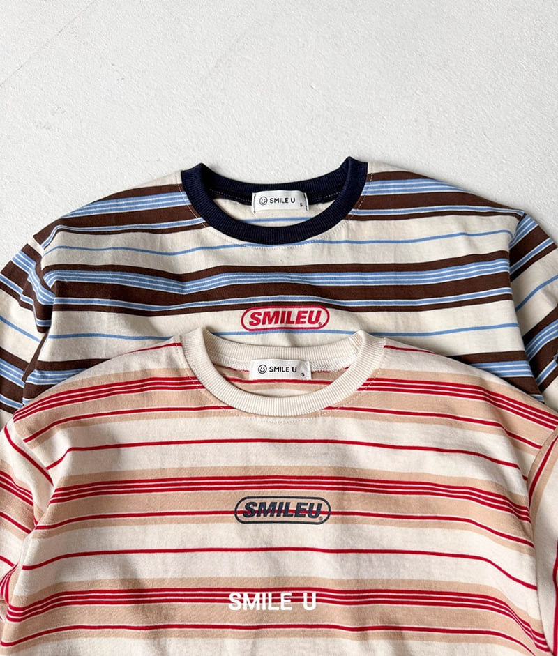 Smile U - Korean Children Fashion - #littlefashionista - Ricky Stripe Tee - 10