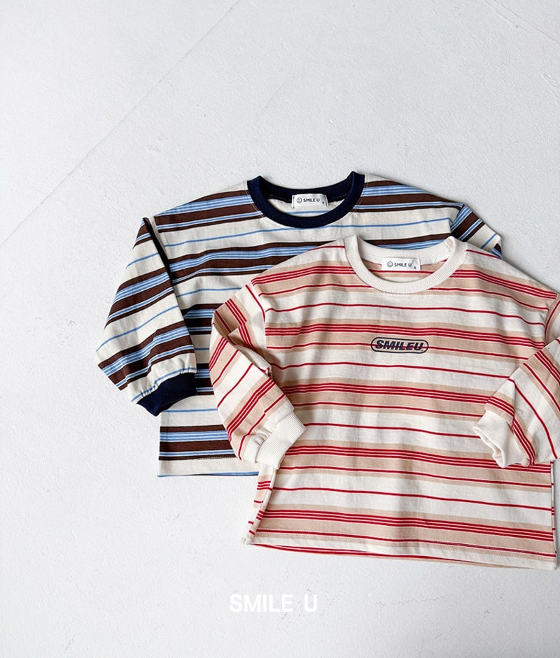 Smile U - Korean Children Fashion - #magicofchildhood - Ricky Stripe Tee - 11