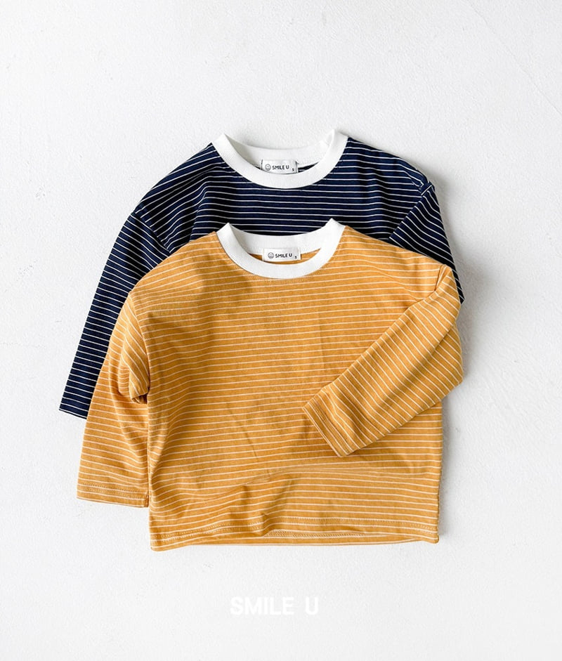 Smile U - Korean Children Fashion - #magicofchildhood - Winner Stripe Tee