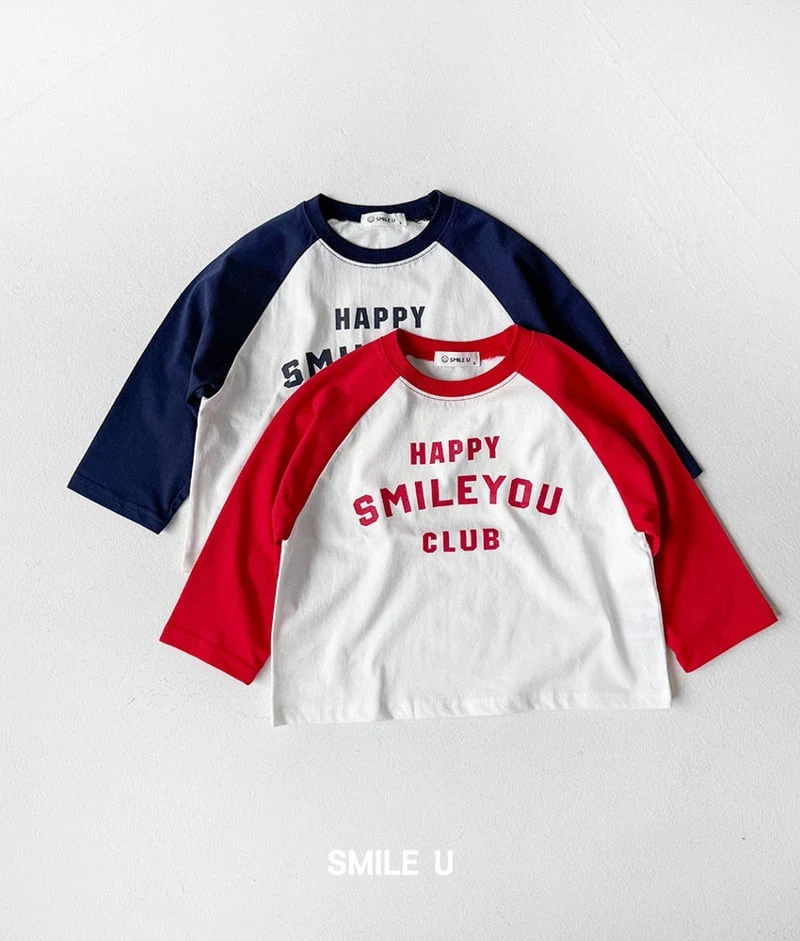 Smile U - Korean Children Fashion - #minifashionista - Happy Raglan Tee - 11