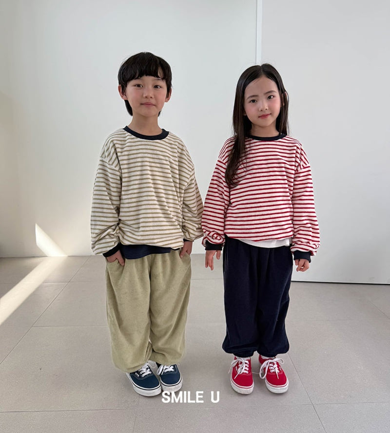 Smile U - Korean Children Fashion - #prettylittlegirls - Terry Jogger Pants - 8