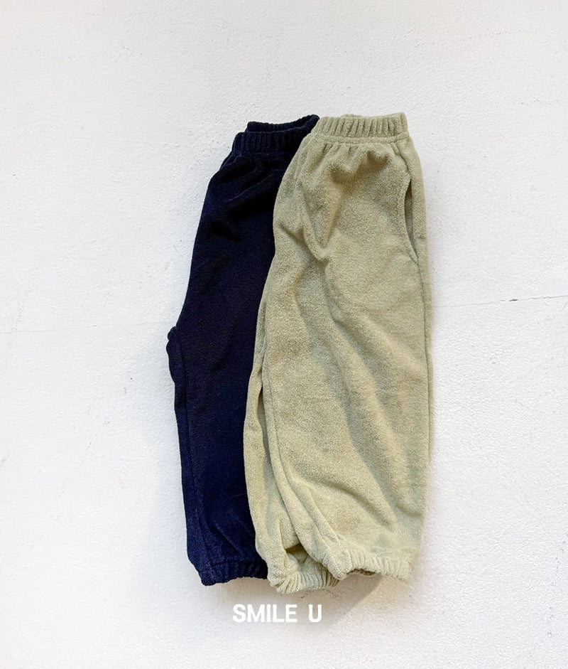 Smile U - Korean Children Fashion - #stylishchildhood - Terry Jogger Pants - 11