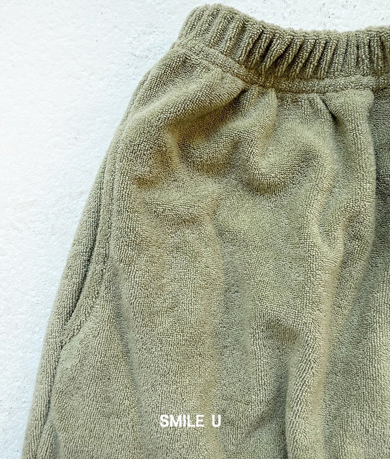Smile U - Korean Children Fashion - #todddlerfashion - Terry Jogger Pants - 9