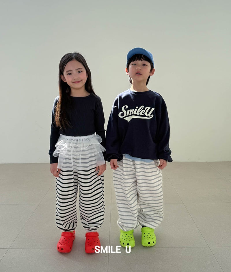 Smile U - Korean Children Fashion - #todddlerfashion - Slim Ribbed Tee - 5