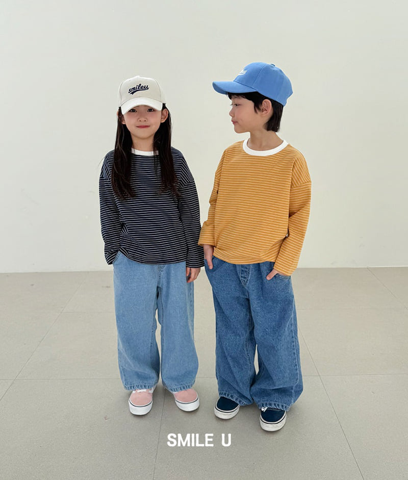 Smile U - Korean Children Fashion - #prettylittlegirls - Winner Stripe Tee - 4