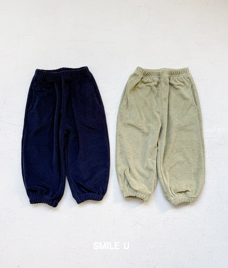 Smile U - Korean Children Fashion - #toddlerclothing - Terry Jogger Pants - 10
