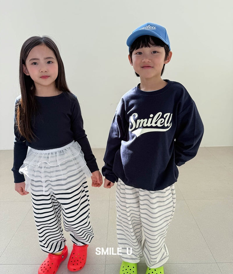Smile U - Korean Children Fashion - #toddlerclothing - Slim Ribbed Tee - 6