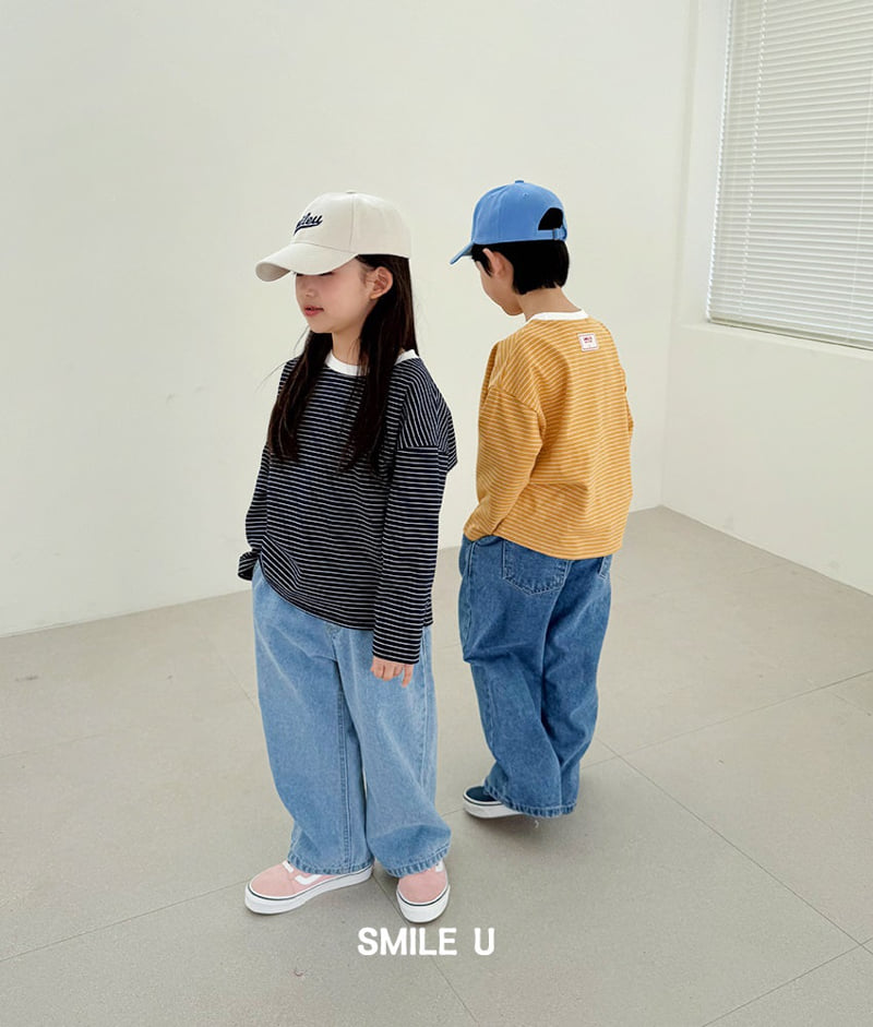 Smile U - Korean Children Fashion - #toddlerclothing - Winner Stripe Tee - 5