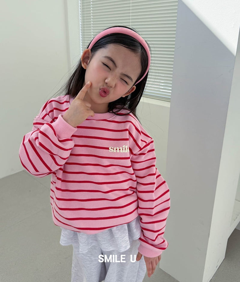 Smile U - Korean Children Fashion - #toddlerclothing - French Terry Stripe Sweatshirt - 3