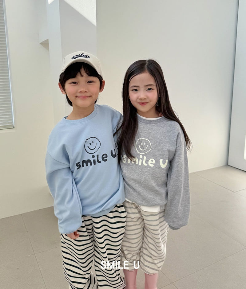 Smile U - Korean Children Fashion - #toddlerclothing - Face Sweatshirt