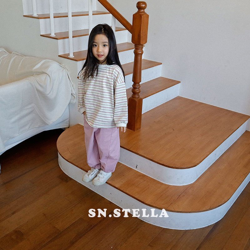 Sn.stella - Korean Children Fashion - #minifashionista - Striped Tee - 4