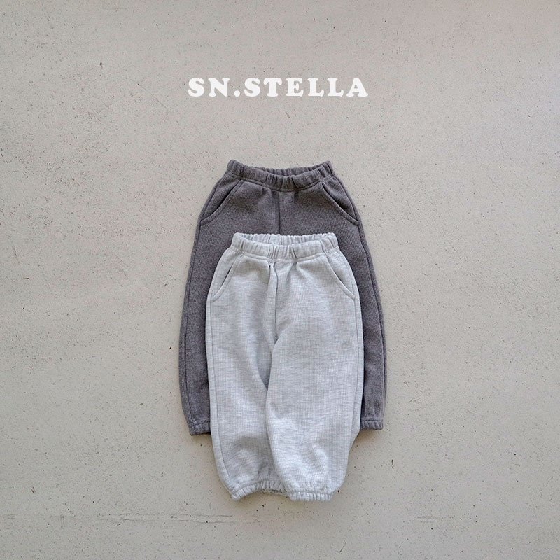 Sn.stella - Korean Children Fashion - #prettylittlegirls - Melange Rib Pants - 6
