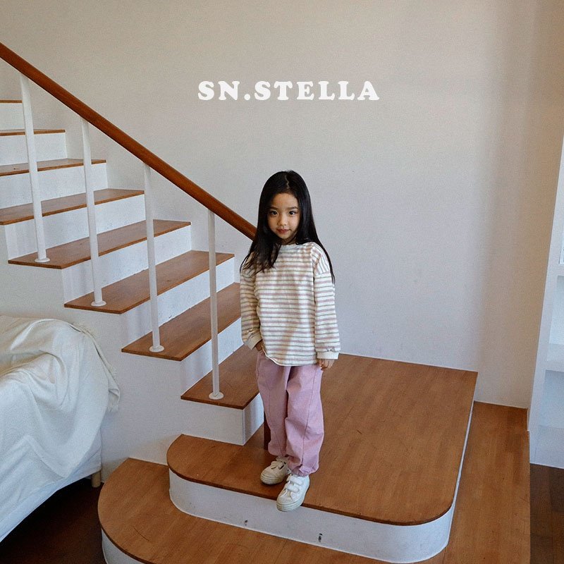 Sn.stella - Korean Children Fashion - #todddlerfashion - Striped Tee - 5