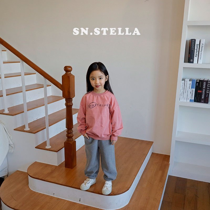 Sn.stella - Korean Children Fashion - #todddlerfashion - Melange Rib Pants - 7