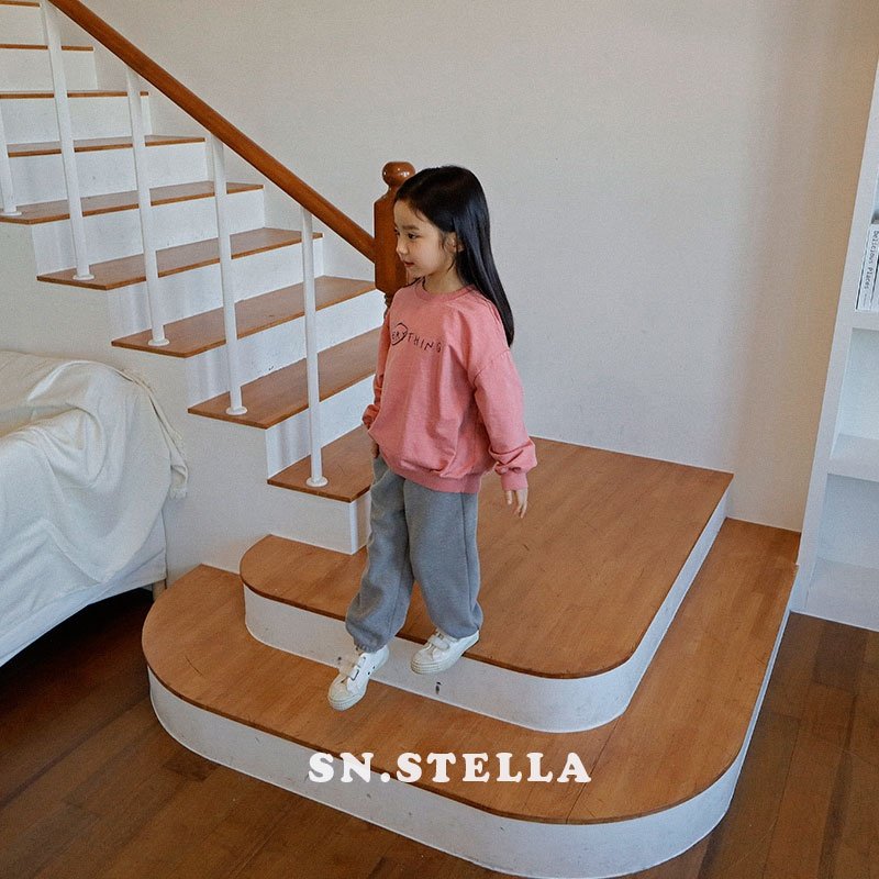 Sn.stella - Korean Children Fashion - #toddlerclothing - Melange Rib Pants - 8