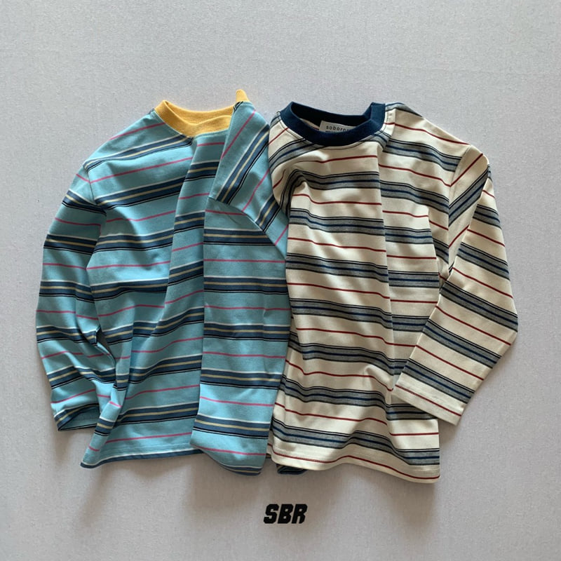 Soboroo - Korean Children Fashion - #childofig - Ringer Stripe Tee