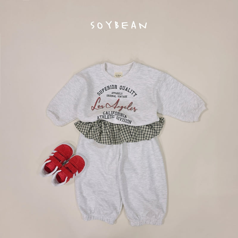 Soybean - Korean Children Fashion - #Kfashion4kids - Checks Skirt Jogger Pants - 3