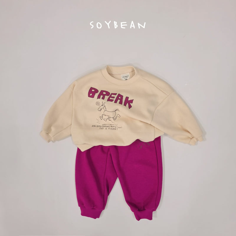 Soybean - Korean Children Fashion - #Kfashion4kids - Let’s Run Horse Top Bottom Set - 11