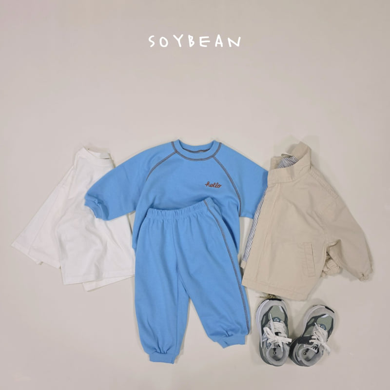 Soybean - Korean Children Fashion - #Kfashion4kids - Hello Stitch Top Bottom Set - 8