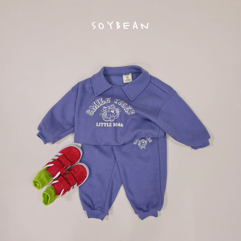 Soybean - Korean Children Fashion - #kidzfashiontrend - Tiger Friends Top Bottom Set - 4