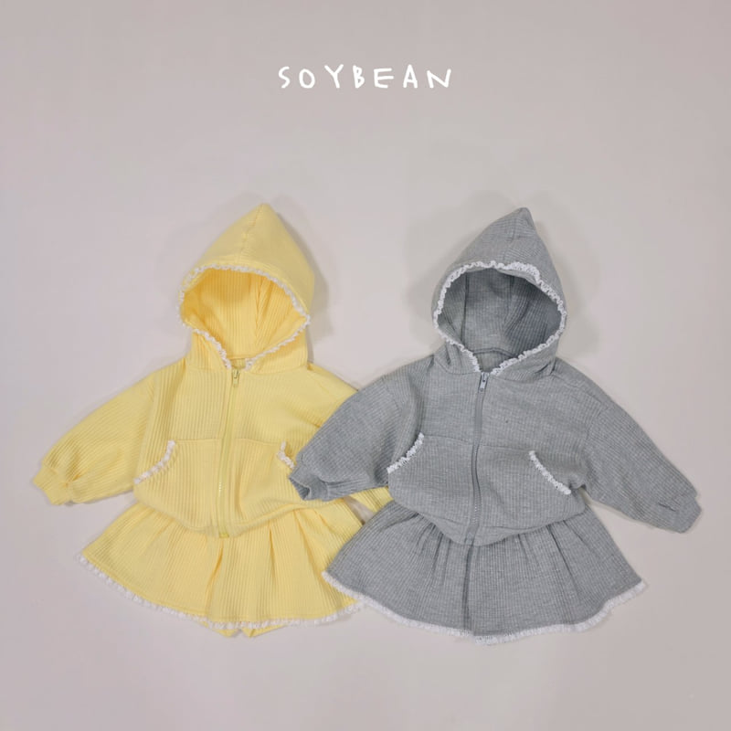 Soybean - Korean Children Fashion - #Kfashion4kids - Hooded Lace Set