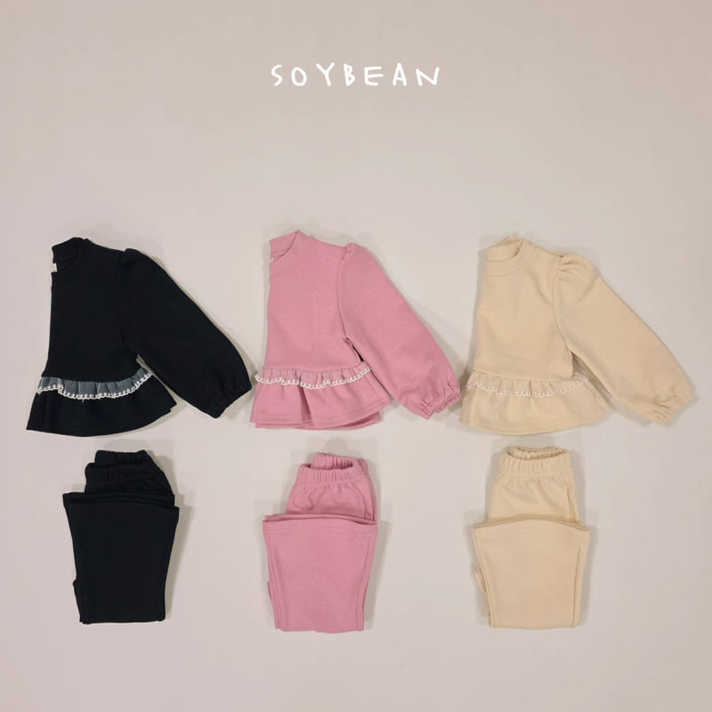 Soybean - Korean Children Fashion - #Kfashion4kids - Blossom Frill Top Bottom Set - 12