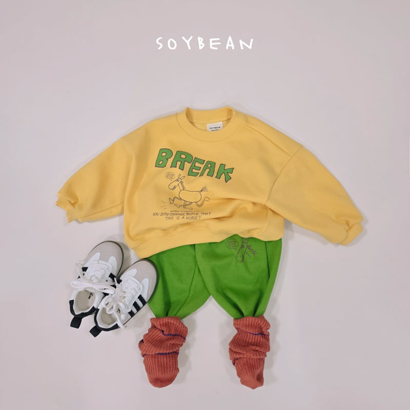 Soybean - Korean Children Fashion - #childofig - Let’s Run Horse Top Bottom Set - 3