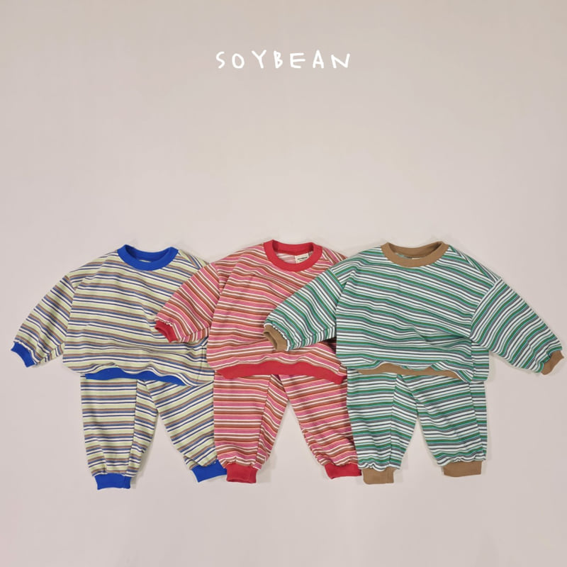 Soybean - Korean Children Fashion - #childofig - Rainbow Top Bottom Set