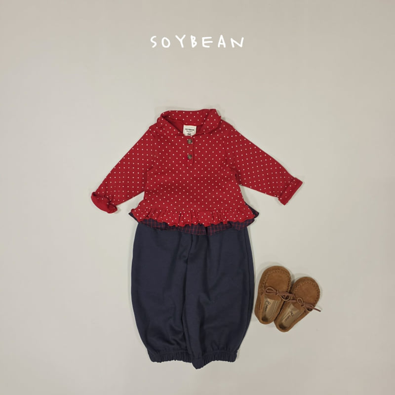 Soybean - Korean Children Fashion - #childofig - Dot Frill Tee - 10