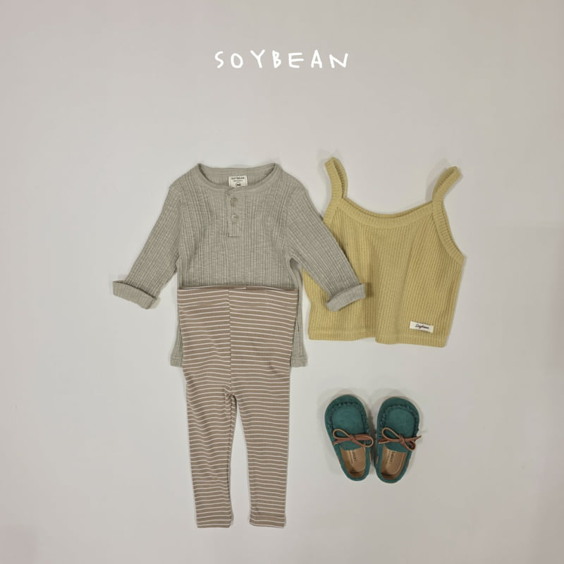Soybean - Korean Children Fashion - #childofig - Soft Stripe Leggings - 9