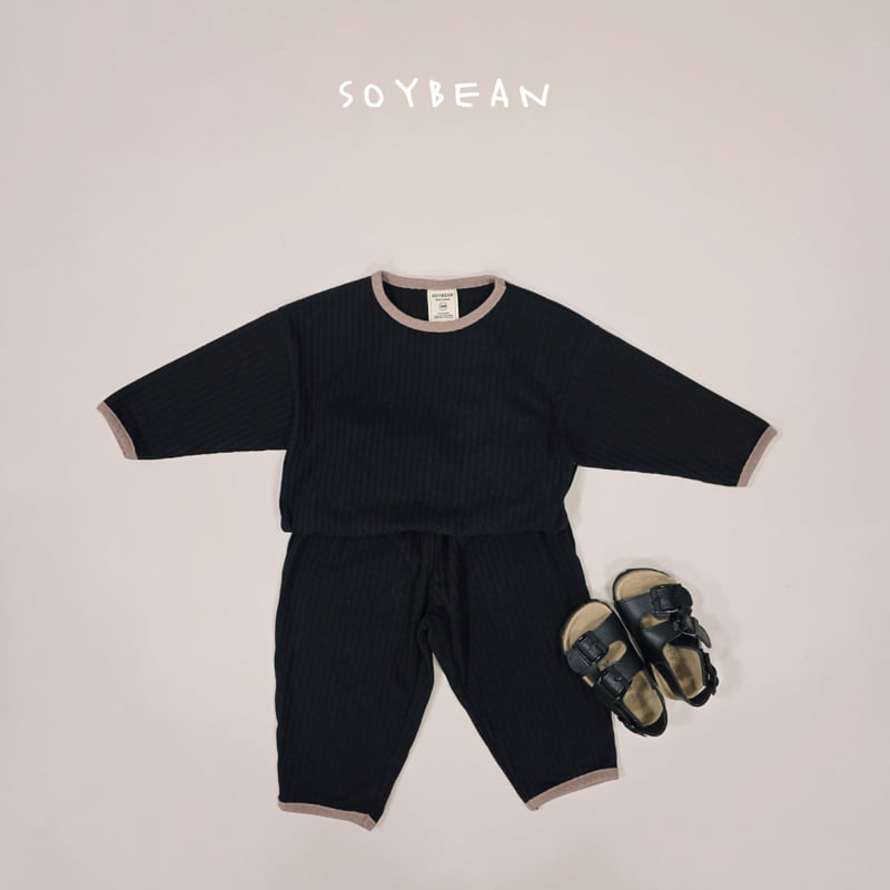 Soybean - Korean Children Fashion - #childofig - Loose Rib Homewear Set - 7