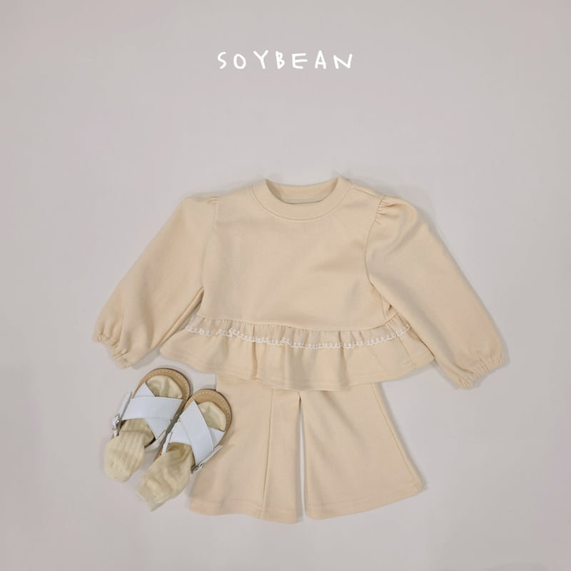 Soybean - Korean Children Fashion - #childofig - Blossom Frill Top Bottom Set - 3