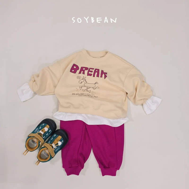 Soybean - Korean Children Fashion - #childofig - Let’s Run Horse Top Bottom Set - 4