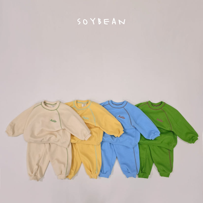 Soybean - Korean Children Fashion - #childrensboutique - Hello Stitch Top Bottom Set