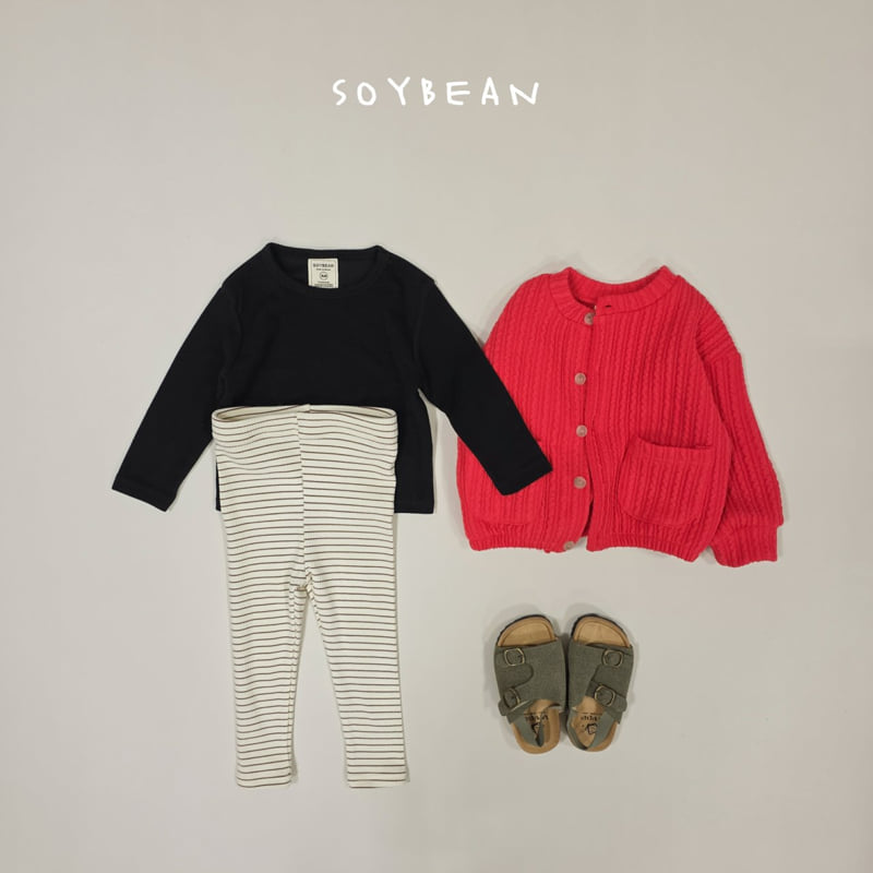 Soybean - Korean Children Fashion - #childrensboutique - Soft Stripe Leggings - 10