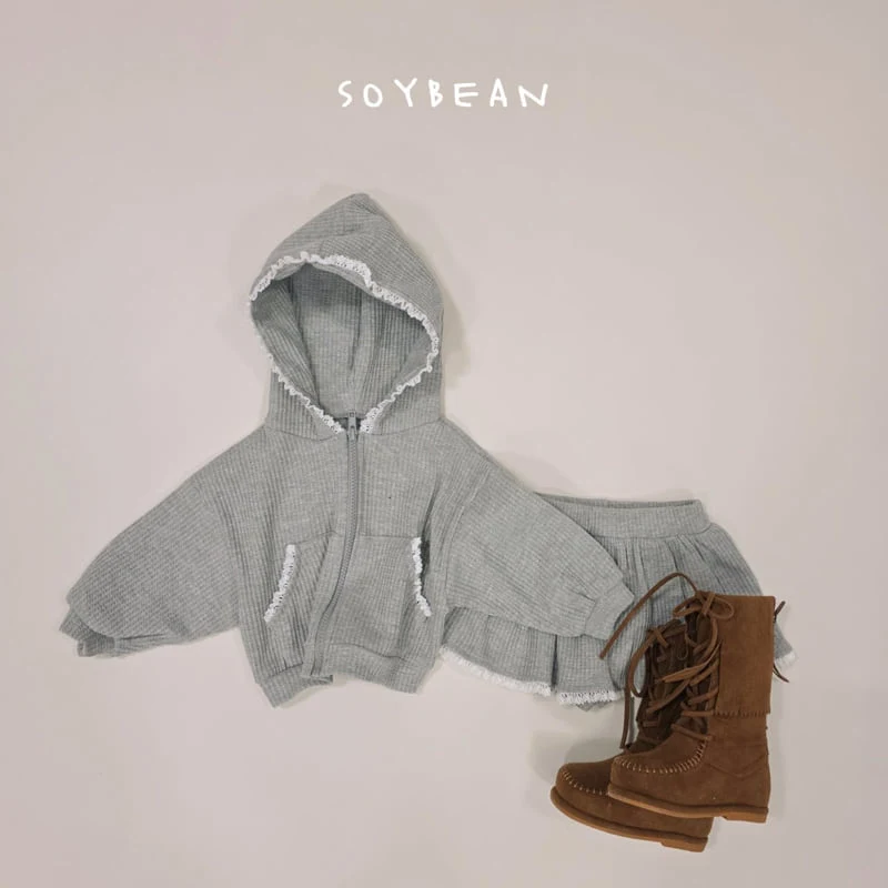 Soybean - Korean Children Fashion - #childrensboutique - Hooded Lace Set - 8