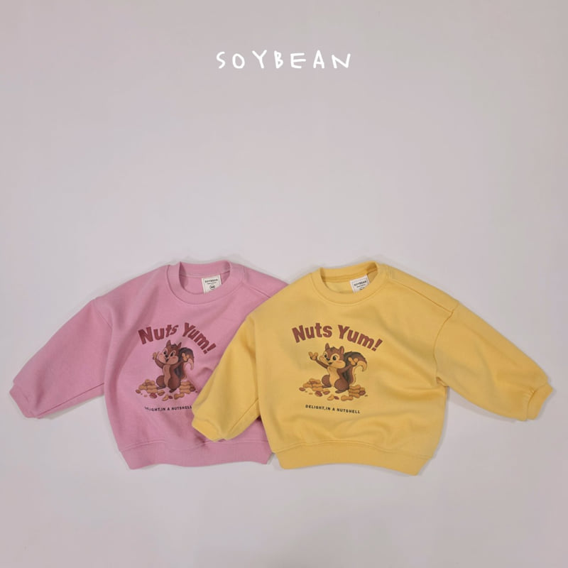 Soybean - Korean Children Fashion - #designkidswear - Nuts Squirrel Sweatshirt