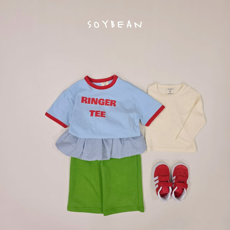 Soybean - Korean Children Fashion - #designkidswear - Check Pumpkin Wide Pants - 6