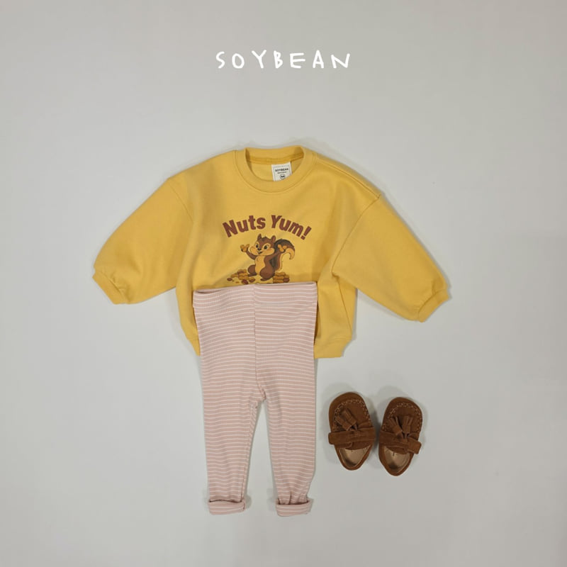 Soybean - Korean Children Fashion - #designkidswear - Soft Stripe Leggings - 11