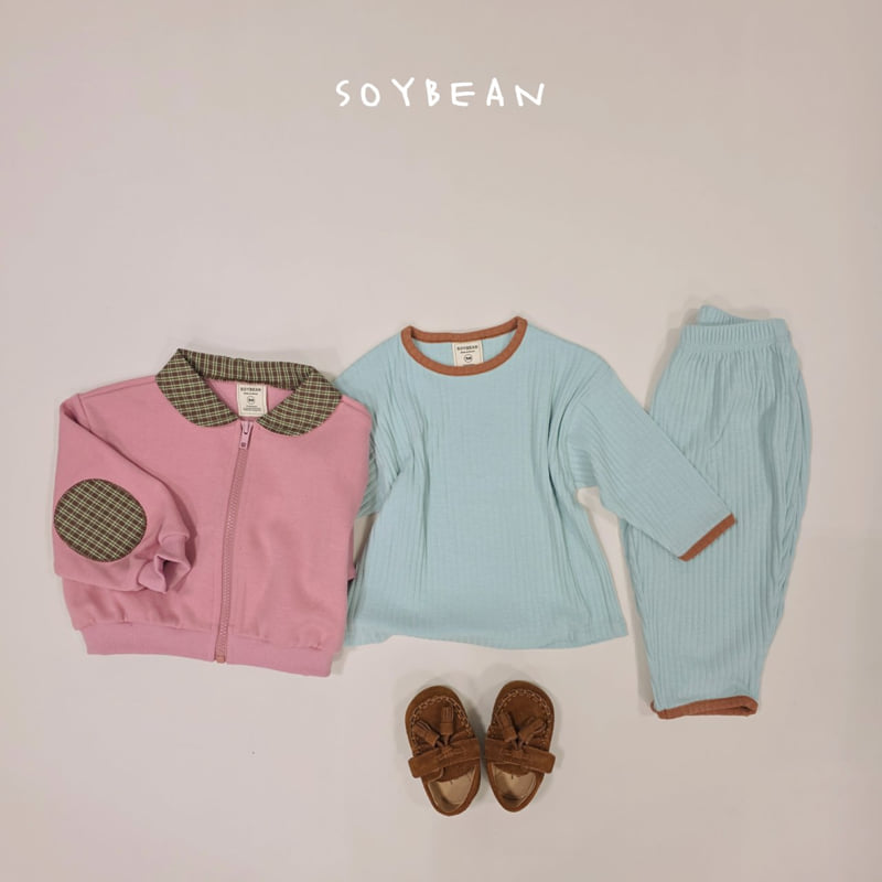 Soybean - Korean Children Fashion - #designkidswear - Loose Rib Homewear Set - 9