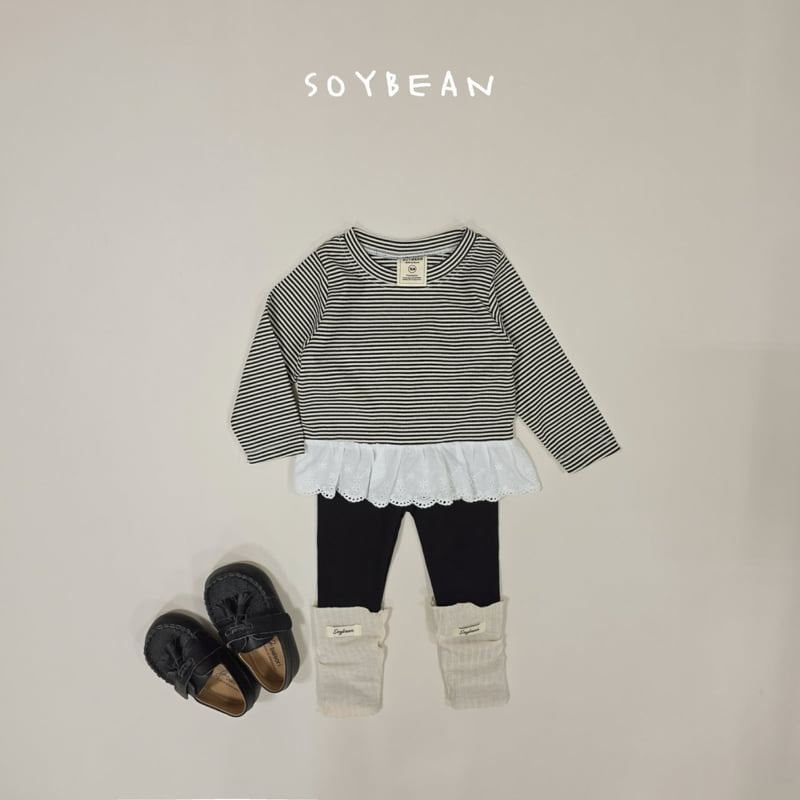 Soybean - Korean Children Fashion - #designkidswear - Stripe Frill Tee - 11