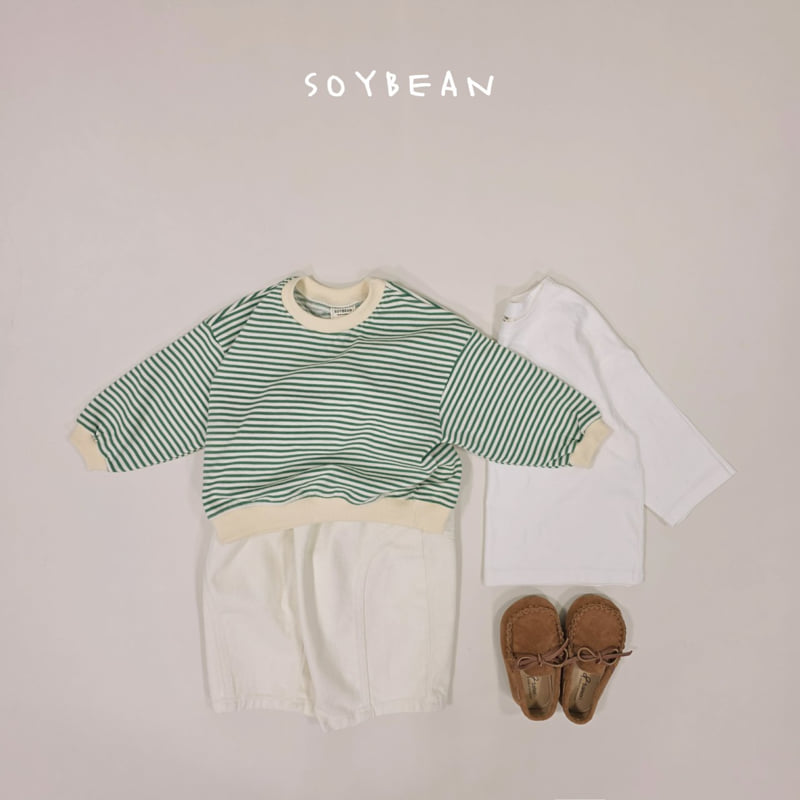 Soybean - Korean Children Fashion - #discoveringself - Curved-Line Denim Pants - 9