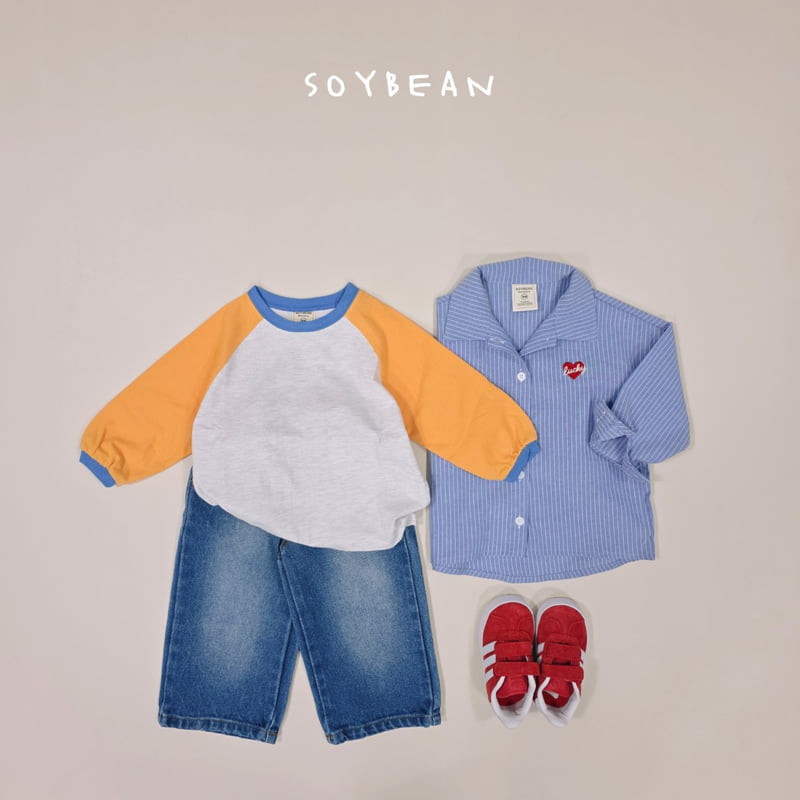 Soybean - Korean Children Fashion - #discoveringself - Heart Boxy Shirt - 6