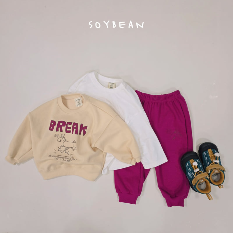 Soybean - Korean Children Fashion - #discoveringself - Let’s Run Horse Top Bottom Set - 6