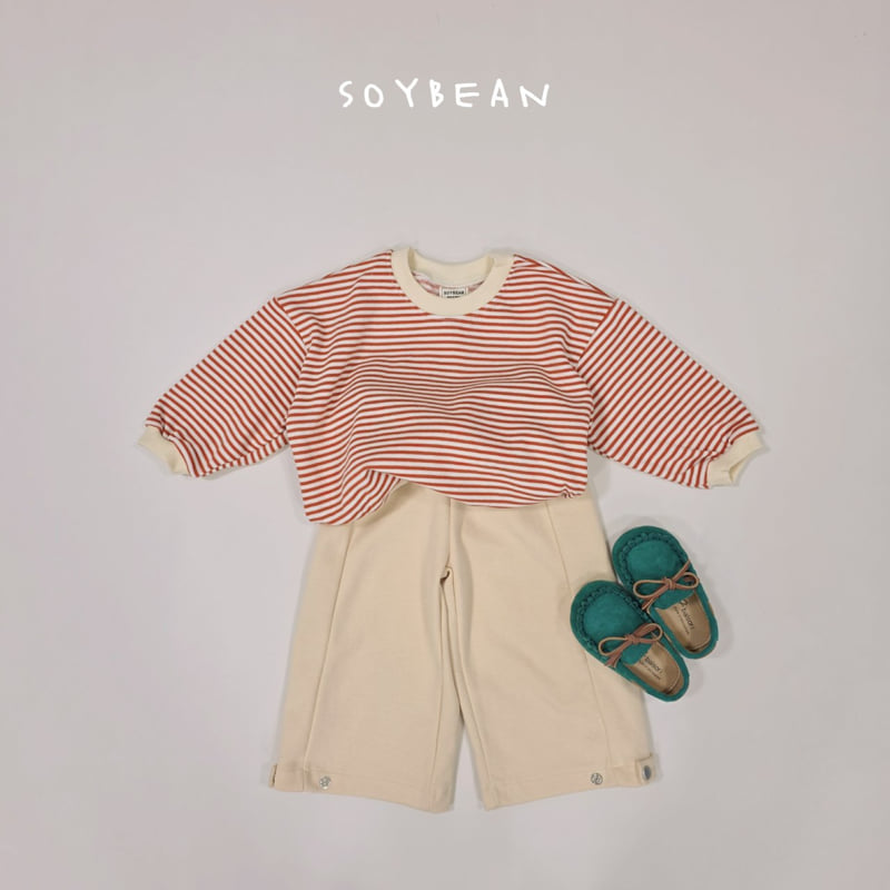 Soybean - Korean Children Fashion - #discoveringself - Stripe Sweatshirt - 3