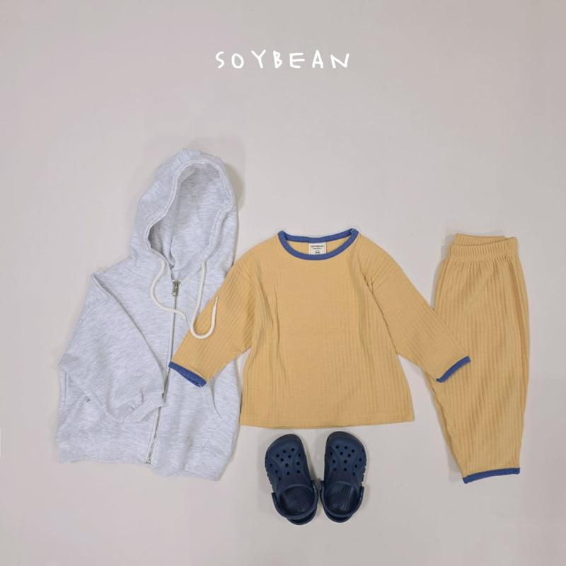Soybean - Korean Children Fashion - #discoveringself - Loose Rib Homewear Set - 10