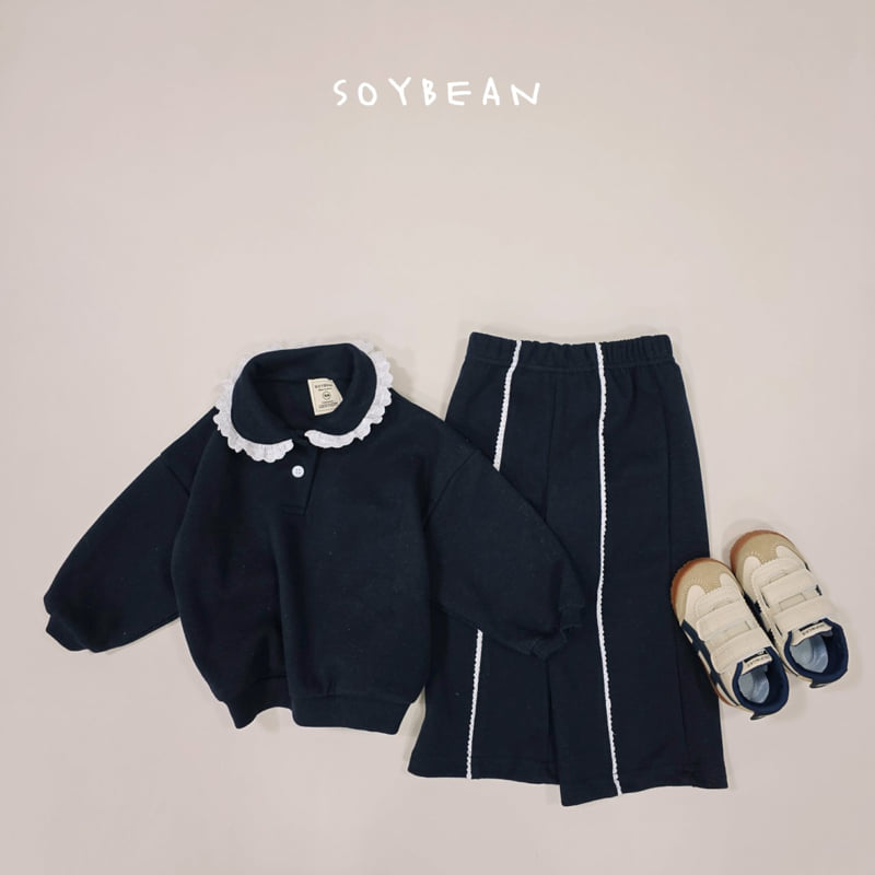 Soybean - Korean Children Fashion - #discoveringself - Collar Frill Top Bottom Set - 8